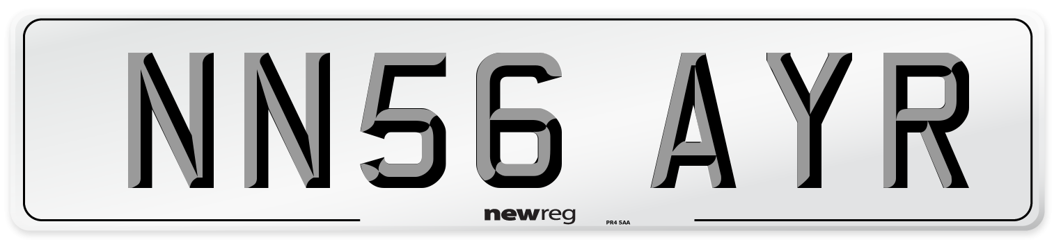 NN56 AYR Number Plate from New Reg